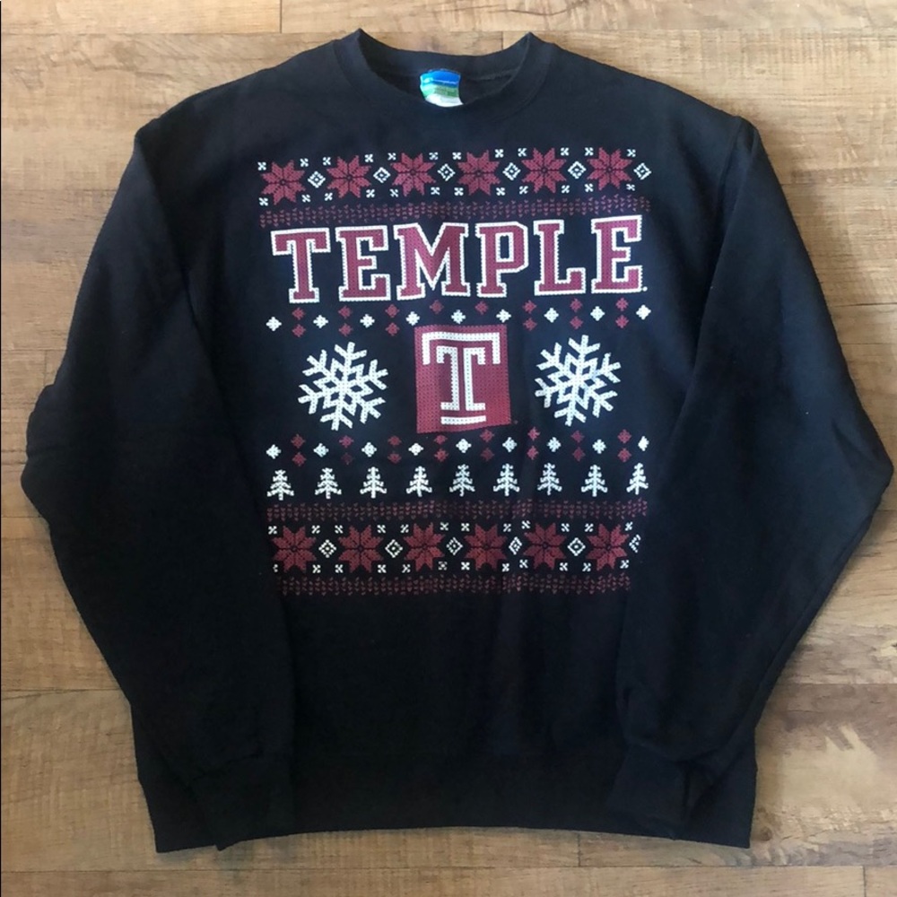 Temple Owls TU Christmas Sweater style sweatshirt